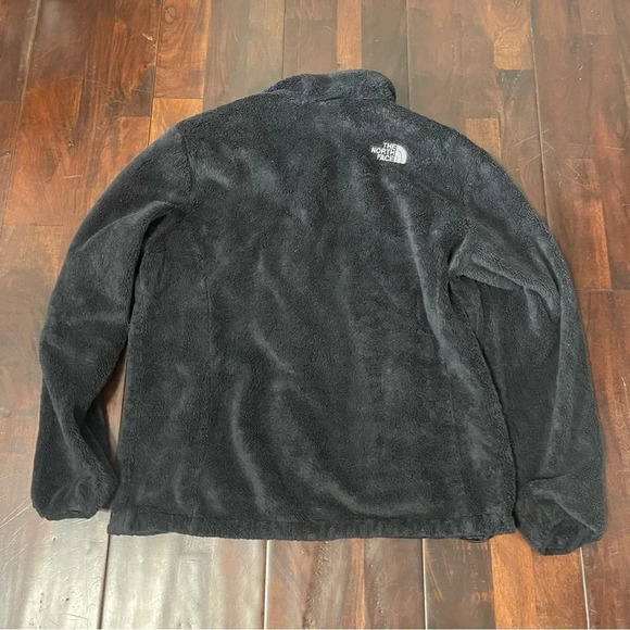 The North‎ Face Osito Fleece Full Zip Jacket Womens Sz Large L Black Fuzzy - Picture 4 of 4